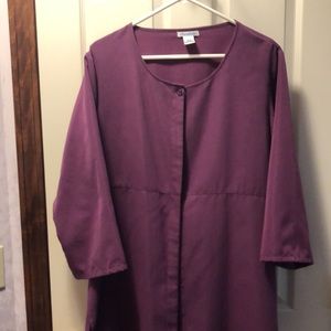Silhouettes Purple brushed polyester blouse - 16W
